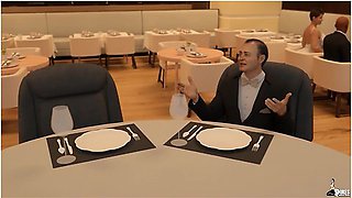 Hot Wife Sucks And Fucks Her Husbands Boss During A Meeting
