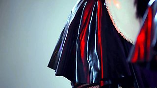 Erotic brunette riding dick