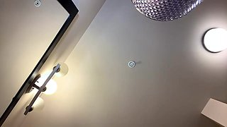 Teenage beauty captivates with daring bath passion in thrilling homemade play