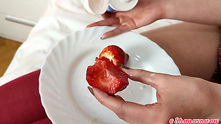 Strawberries with Shana Food Fetish