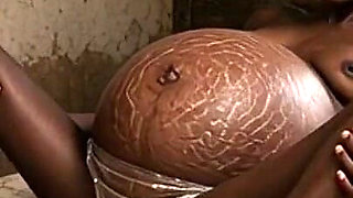 Poor 9-month Pregnant Woman Cums Uncontrollably and Craves a Cock in Her Loose Pussy