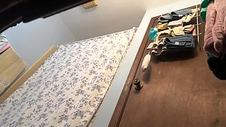 Blonde College Girl Caught Showering