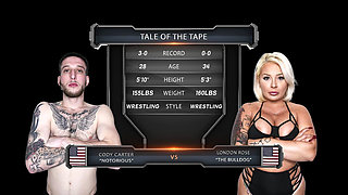 London Rose Vs Cody Carter Mixed Wrestling