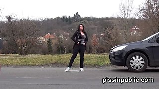 Desperate girls find a hideaway in a busy city to squat down