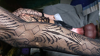 Trying new anal  toy,  foot fisting dildo prolapse and huge toy