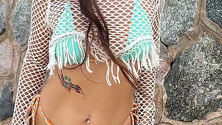Beauty Bikini Pleasure and Sexy Dance on the Beach