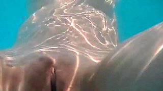 Skinny Dipping and Teasing in the Garden Pool - Amateur Teen