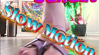 6'7 Giantess Crushes the Ground in Sandals Intense Slow-mo Stomps POV