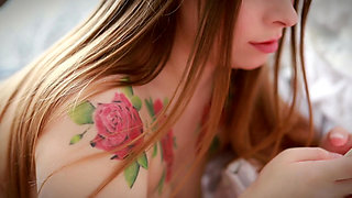 Plump Babe Shows Holes on Camera