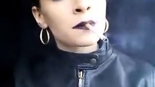 Goddess Marlena - Black Lips Smoking