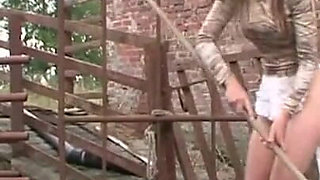 Humiliating with big red pussy