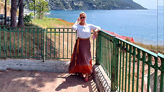 Blonde Mature Wife Enjoys Facial