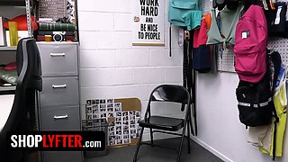 Ebony friday thief Indica Flower caught stealing Sex Toys gets disciplined by officer - shoplyfter