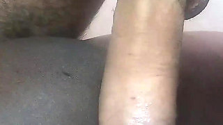 Big White Cock Internal Cumshot for Ebony Tight Little Cunt