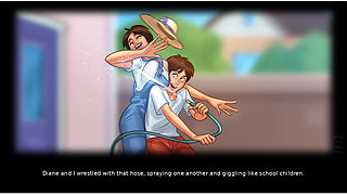 Summertime saga - gameplay - roleplay - jenny sex scenes in bedroom and dinner table