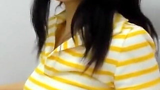 Latina with a Perfect Skinny Body Masturbates in Her Office When the Boss Is Away