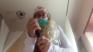 What a Good Nurse! She Puts on All the Suppository and Not Just That