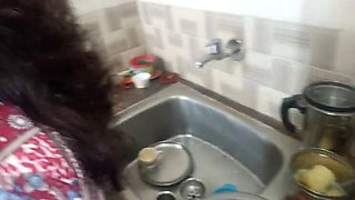 Indian Housewife Fucking in Kitchen – Homemade HD Video