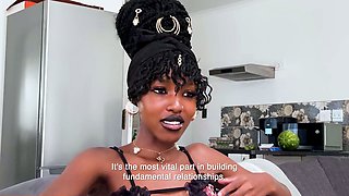 Faithful EBONY TEEN let her BOYFRIEND down for my raw cock