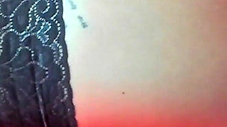 Hot Red Neon Oiled Girl