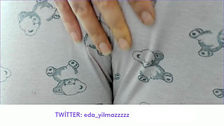 MASTURBATE WITH PAJAMAS- RUBBING PUSSY WITH PAJAMAS- CAMELTOE