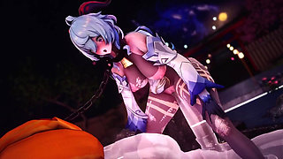 Genshin Impact -hot Spring Monster Fuck Horny Ganyu - 3D Hentai Animations