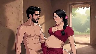 Horny Indian MILF with Big Natural Tits Gets Fucked Hard by Courier Boy – Anal, Blowjob, Cum on Tits