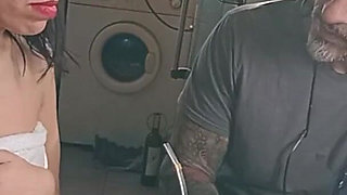 Degenerate Girl Cheats on Her Boyfriend with an Older Man