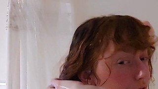 SMALL TIT BRUNETTE TATTOOED TEEN GIRLFRIEND CAUGHT IN SHOWER