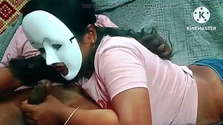 Horny Step Sister Unable to Control Her Lust and Blow Her Step Brother Then Let Him Fuck - Tamil Audio with Real Loud Moaning