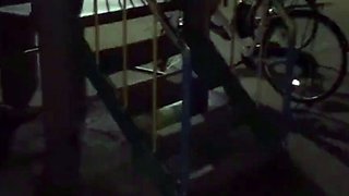 NANA's shaved pussy outdoors exposed in front of the