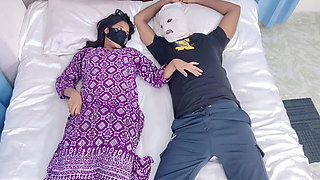Milf Stepmom first time share bed with stepson part one