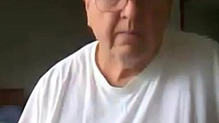 Mature Daddy Strokes His Big Cock on Webcam