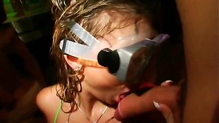 Slippery wet orgy party