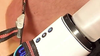 Left Alone to Post Orgasm Machines Restrained to a Cock Milking Machine for a Post Orgasm Torment