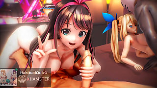 mmd r18 sex dance ahegao 3d hentai Kizuna AI & Mirai Akari Conqueror and fuck hard gangbang big ass sexy seductive