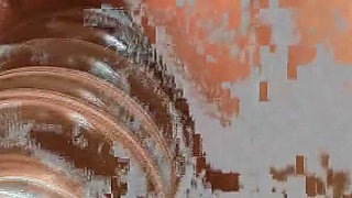 Glass Toy Stretches My Gaping Ass Then Sloppy ATM Lick