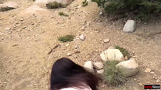 A Fellow Traveler Offers to Suck and Fuck on a Hike to Make It More Fun - Public Risky Sex Cumwalk