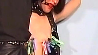 Bound Mature Brunette MILF Gets Pussy Heavily Weighted