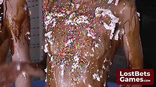 An Awesome Foursome for a Thrilling 2-on-2 Game of Strip Pong