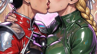 Hot Kissing Chun Li and Cammy