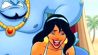 Slutty Princess and a Lustful Genie Rub a Lamp