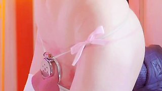 Solo ladyboy masturbation