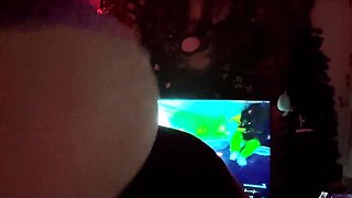 Amateur striptease and Solo masturbation