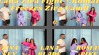Lana Ziva Fight Roman Freezes Ziva Cam B 4K