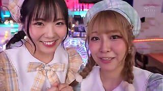 Hmn-836 A Themed Cafe Where You Can Have Sex If You Support Them: Three Pairs Of Girls Fight Over Me, A Big Spender, Trying To Seduce Me Into Unprotected Sex! Lesbian Duo Oto-chan And Kiri-chan Edition