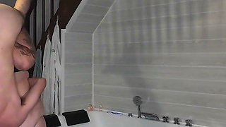 Strong BBW Wife Carries Her Slim Husband 69 Carry & Handjob Reward