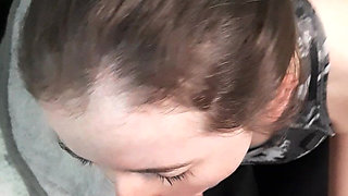 BJ Gagging to a Real Dick