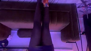 Slim Ebony African Goddess Short Dress Dance Foot Fetish