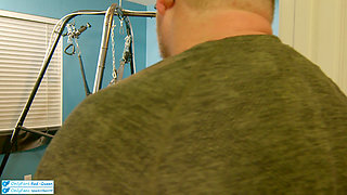 Real Cuckquean Wife Prepares a Gift for Her Husband - Sex Swing and Cuck Creampie Cleanup